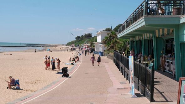 A view of the Clacton beach front A view of the Clacton beach front
