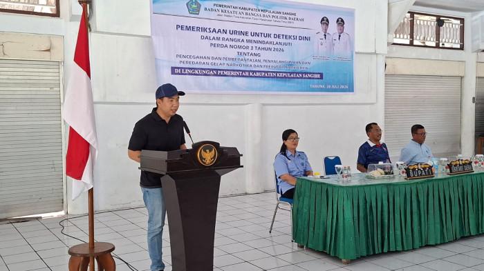 Pemkab Sangihe gelar kegiatan pemeriksaan urine bagi ASN