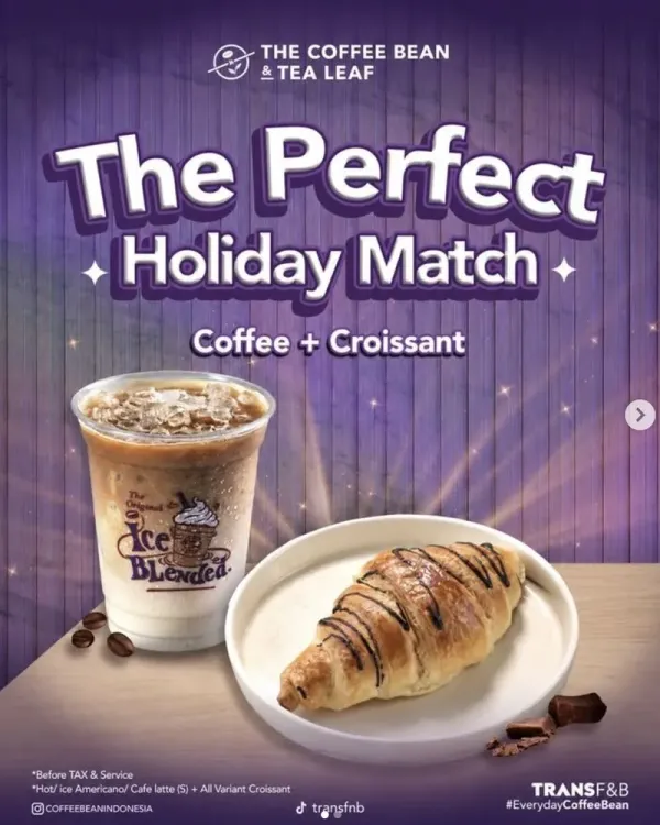 Croissant dan Kopi di Coffee Bean