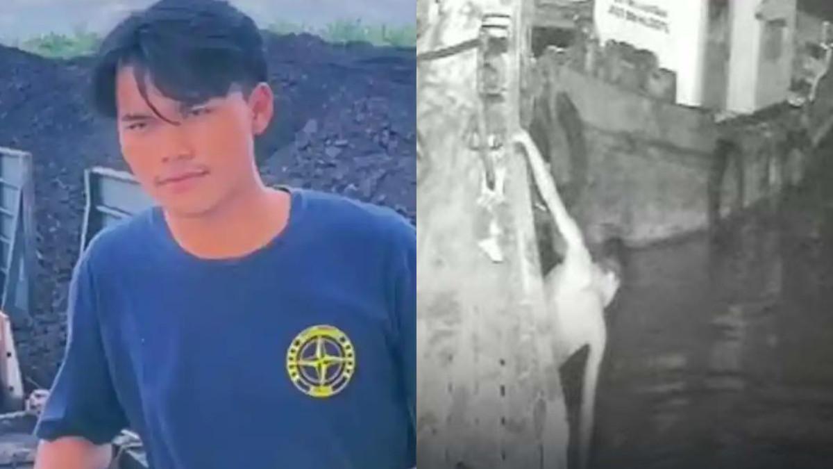 Nasib pilu seorang pemuda hilang diduga diseret buaya di Banyuasin Sumsel, peristiwa nahas sempat terekam CCTV.