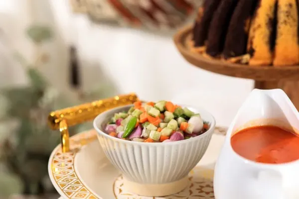 Acar Wortel Timun, Indonesian Carrot and Cucumber Pickles. Popular Side Dish for Curry, Rendang, or Nasi Goreng