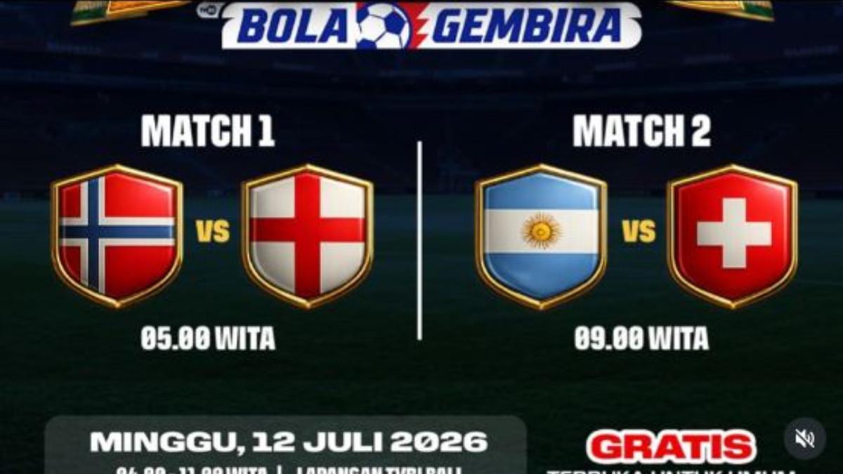 PESTA BOLA DUNIA - Jelang laga Argentina VS Swiss dan Norwegia VS Inggris, TVRI Bali menggelar nonton bareng gratis