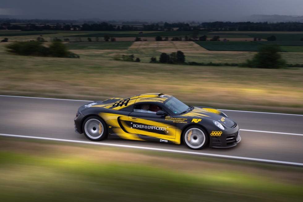 ruf boxer 8 prototype in its goodwood festival of speed debut livery