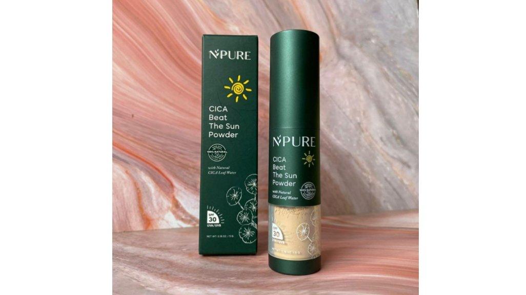 NPURE CICA BEAT THE SUN POWDER SPF 50 PA+++ manfaat, kelebihan dan kekurangan.