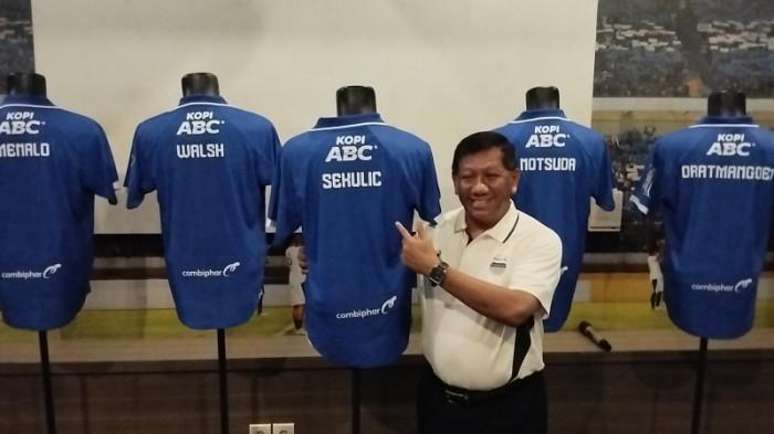 PERKENALAN - Persib Bandung mengumumkan striker anyar Balsa Sekulic yang berasal dari Montenegro, di Graha Persib, Jalan Sulanjana, Kota Bandung, Selasa (7/7/2026).
