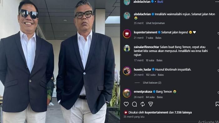Komedian Simson Rarameha yang akrab disapa Temon Templar dikabarkan meninggal dun