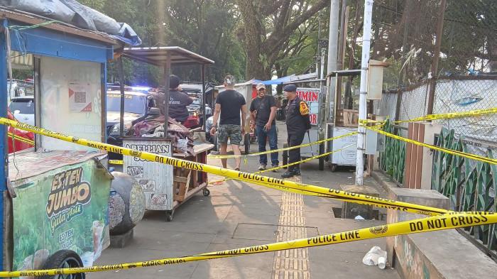 TKP - Lokasi kejadian cekcok pedagang yang berujung adanya ledakan berada di kawasan Komplek Dadaha, Kota Tasikmalaya, Minggu (12/7/2026). Untuk kejadian adu mulut pedagang terjadi pada Sabtu (11/7/2026).