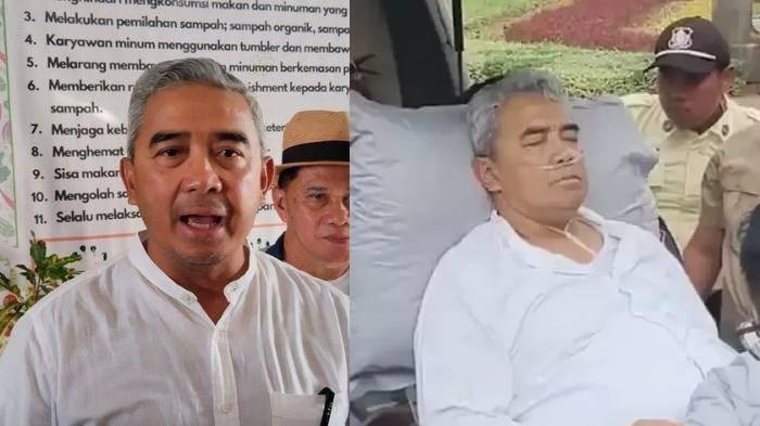 MASUK RS - (kanan) Wali Kota Bandung, Muhammad Farhan saat hendak dibawa ke rumah sakit, Jumat (10/7/2026).