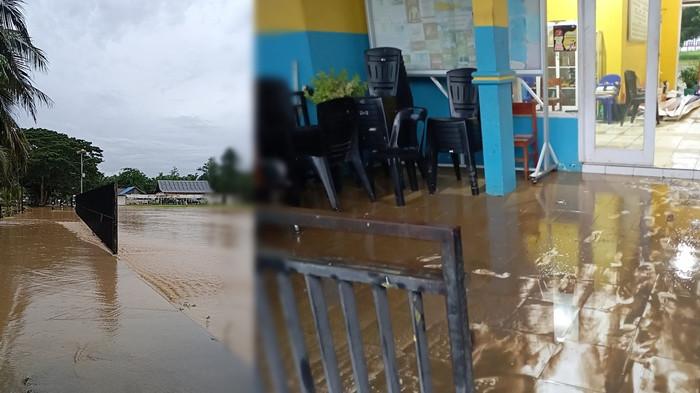 Banjir merendam fasilitas umum dan permukiman warga di Sebatik Tengah
