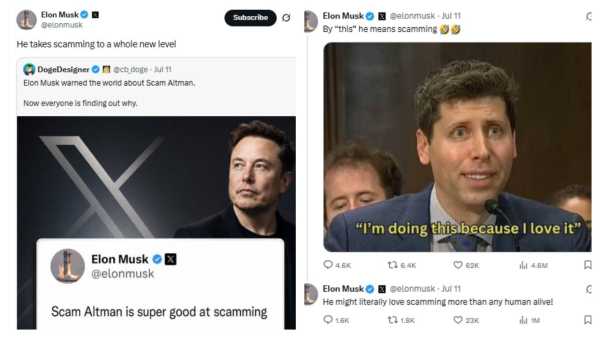 Elon Musk Vs Sam Altman