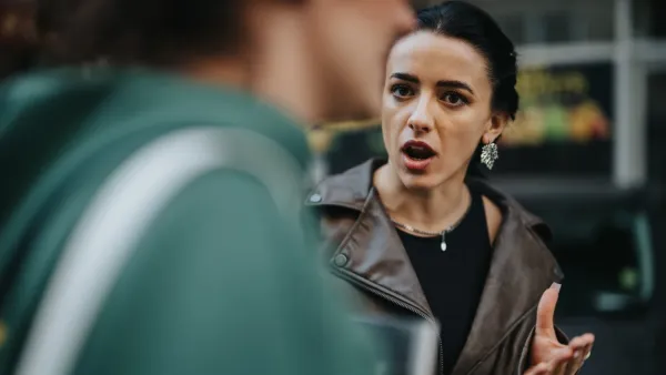 mentally and emotionally stable woman sternly telling friend i didn't appreciate that