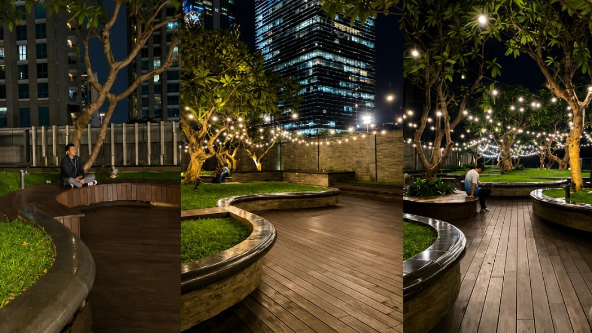 ROOFTOP GARDEN - liburan akhir pekan di Jakarta makin adem di Rooftop Garden Ashta District 8. healing gratis dengan suasana hijau dan view kota yang menenangkan.