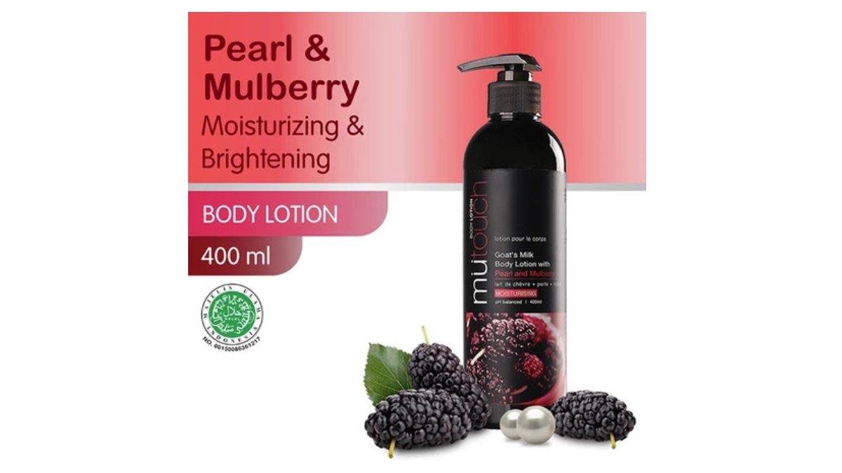 Ilustrasi varian Goat’s Milk Body Lotion Pearl and Mulberry 