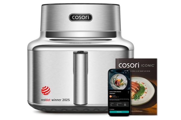 Cosori Iconic Stainless Steel 6.5 Qt Smart Air Fryer, Credit: Amazon