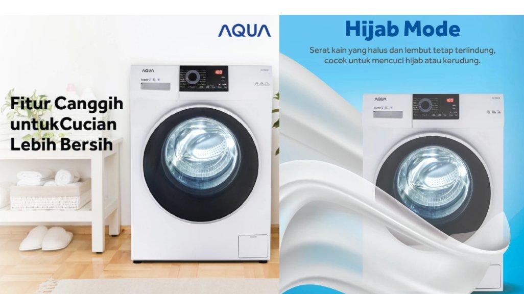 AQUA Mesin Cuci Front Loading 7 Kg - FQW-700829QD - Inverter