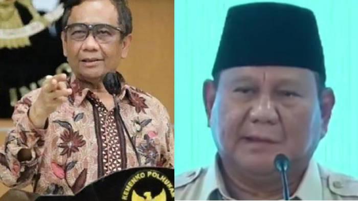 RESHUFFLE KABINET - (kiri) Mahfud MD saat menjabat Menkopolhukam RI. (kanan) Presiden RI Prabowo Subianto saat memberikan pidato terkait MBG.