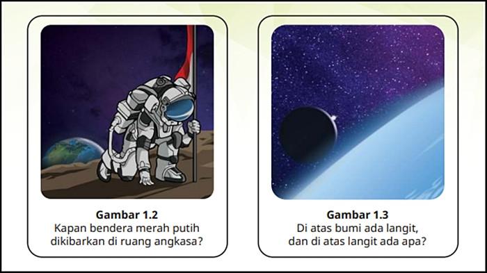 SOAL PAI 1.2 - Soal gambar 1.2 dan 1.3 yang harus dikerjakan siswa pada  halaman 3 buku Pendidikan Agama Islam dan Budi Pekerti untuk SMA/SMK Kelas XI Edisi 1, ditulis Abd. Rahman dan Hery Nugroho. (KemendikbudRistek 2021).