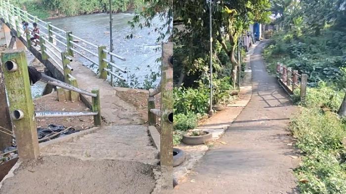 MISTERI MOBIL TUA - Suasana pemukiman padat di wilayah Bubulak, Kecamatan Bogor Barat, Kota Bogor