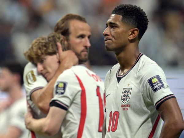 Timnas Inggris tumbang 1-2 dari Argentina pada pertandingan semifinal Piala Dunia 2026 di Stadion Atlanta (15/7/2026).
