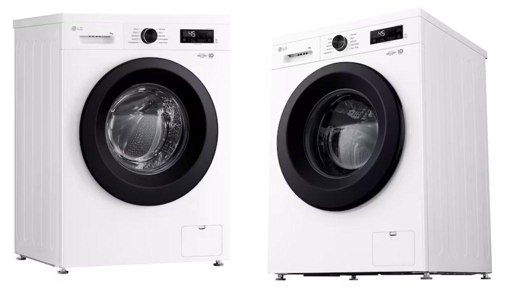 LG Mesin Cuci Front Loading 9 Kg - 6 Motion DD - Steam - Inverter Direct Drive White - FB1209S6WB.