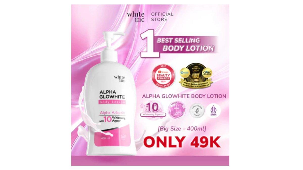 Ilustrasi varian White Inc Alpha Glowhite Body Lotion 11