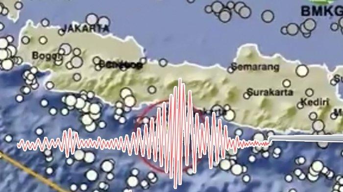 GEMPA CILACAP - BMKG melaporkan pusat gempa terkini dua menit yang lalu berkekuatan M 2.6 terjadi di Barat Daya Kota Cilacap, Jawa Tengah, tepat di laut Selatan, Jumat (17/7/2025).
