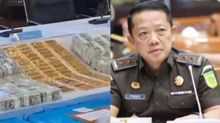 DISERAHKAN - Barang bukti 74 kg emas batangan dan uang tunai uang tunai 4.767.300 dolar Amerika Serikat, 14.083.800 dolar Singapura, dan Rp 100 juta (senilai Rp 476 miliar) yang ditemukan di rumah mantan Jaksa Agung Muda Pidana Khusus (Jampidsus) di Sentul, Bogor, Jawa Barat akan diserhakna ke kejagung hari ini.