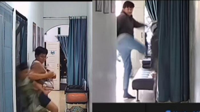 VIRAL KASUS KDRT: Viral di media sosial rekaman seorang wanita dianiaya suaminya di depan sang bayi. Terduga pelaku berulang kali KDRT istrinya hingga selingkuh.