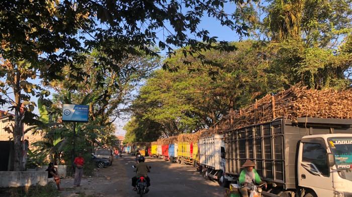 (17/7/2026) Deretan truk pengangkut tebu