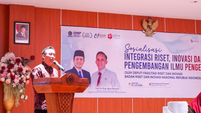 20260718 BRIN menggelar sosialisasi untuk dosen peneliti di UMP Purwokerto