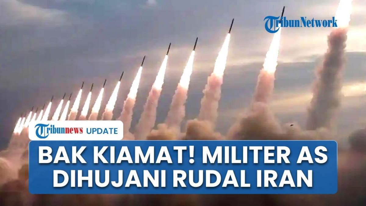 KONFLIK TIMUR TENGAH - Thumbail YouTube Tribunnews soal Iran hujani militer Amerika Serikat dengan rudal