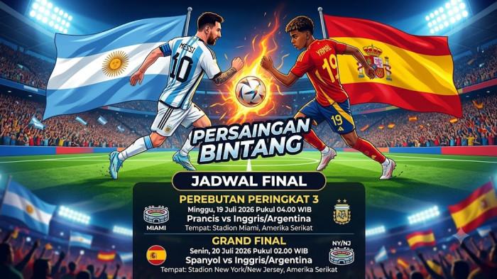 SPANYOL VS ARGENTINA -- Duel Final Piala Dunia 2026 Spanyol Vs Argentina, Analisis Kekuatan, Prediksi Pemain, Skor dan Juara