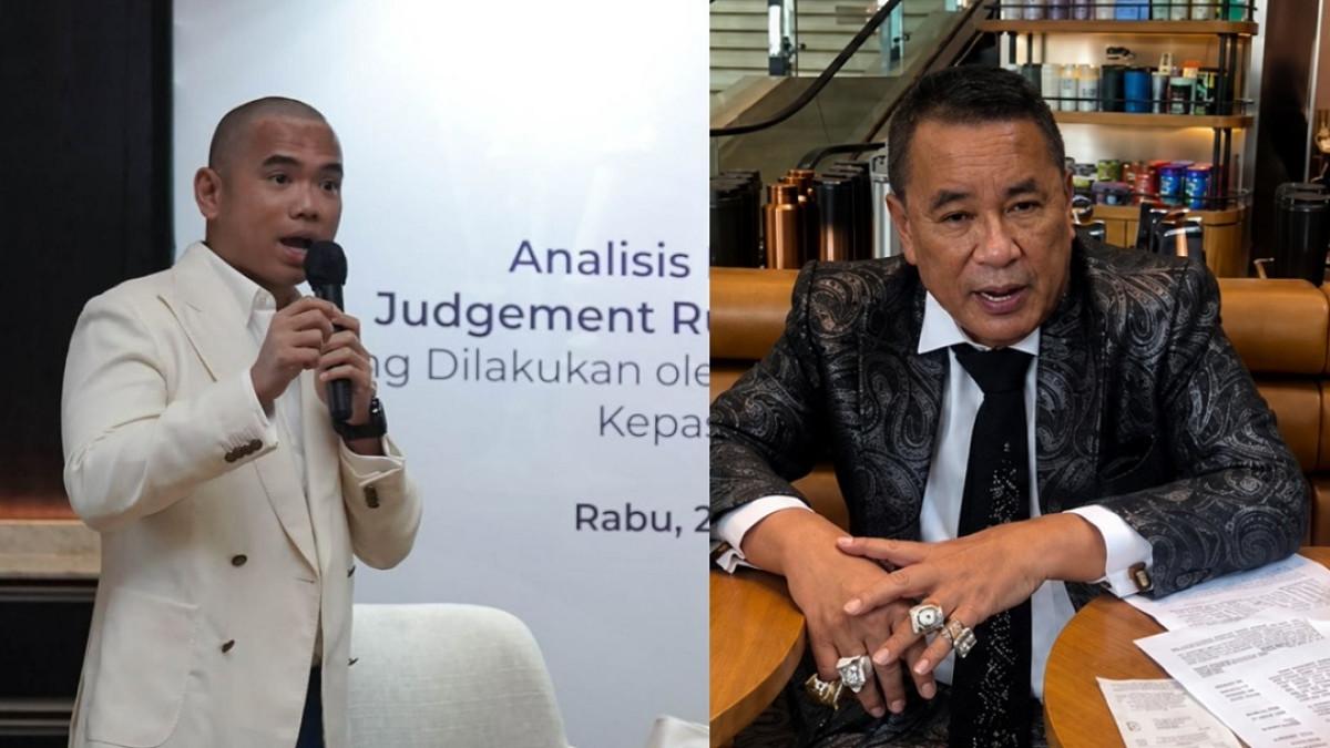 ANAK HOTMAN PARIS - Kolase potret Frank Hutapea dan Hotman Paris diambil dari Instagram. Frank Hutapea protes Hotman Paris putuskan bela Febrie Adriansyah