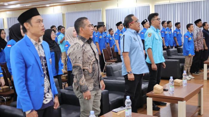 KEGIATAN Rakerda KNPI HSU dihadiri Bupati 01