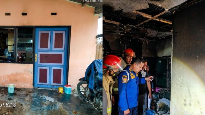 KEBKARAN -- Sebuah rumah warga di Desa Yosonegoro, Kecamatan Limboto Barat, Kabupaten Gorontalo, nyaris terbakar akibat dugaan korsleting listrik pada Minggu (19/7/2026) dini hari, namun api berhasil dipadamkan sebelum merambat ke seluruh bangunan. Sebagai informasi, foto ini sudah direstorasi menggunakan AI.
