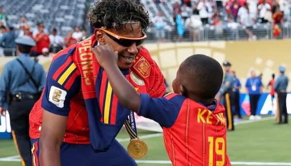 Lamine Yamal shares victory with viral brother Keyne