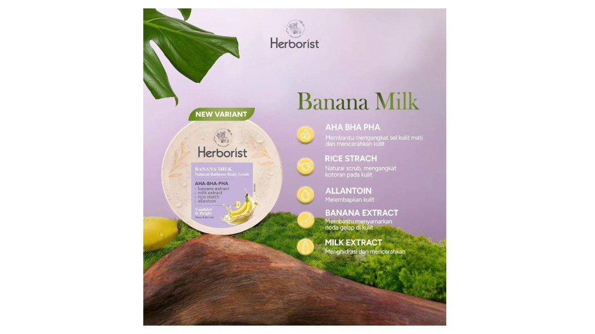 Ilustrasi varian Herborist Smoothies Body Scrub - Banana Milk