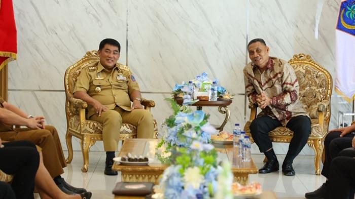 Gubernur Sulut Yulius Selvanus menerima kunjungan pimpinan KGPM 3