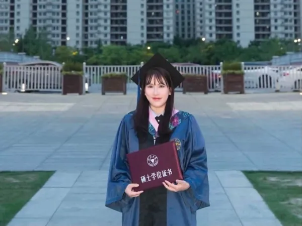 Tran Thi Van Anh on the day she received her masters degree from Zhejiang University in China. Photo courtesy of Van Anh