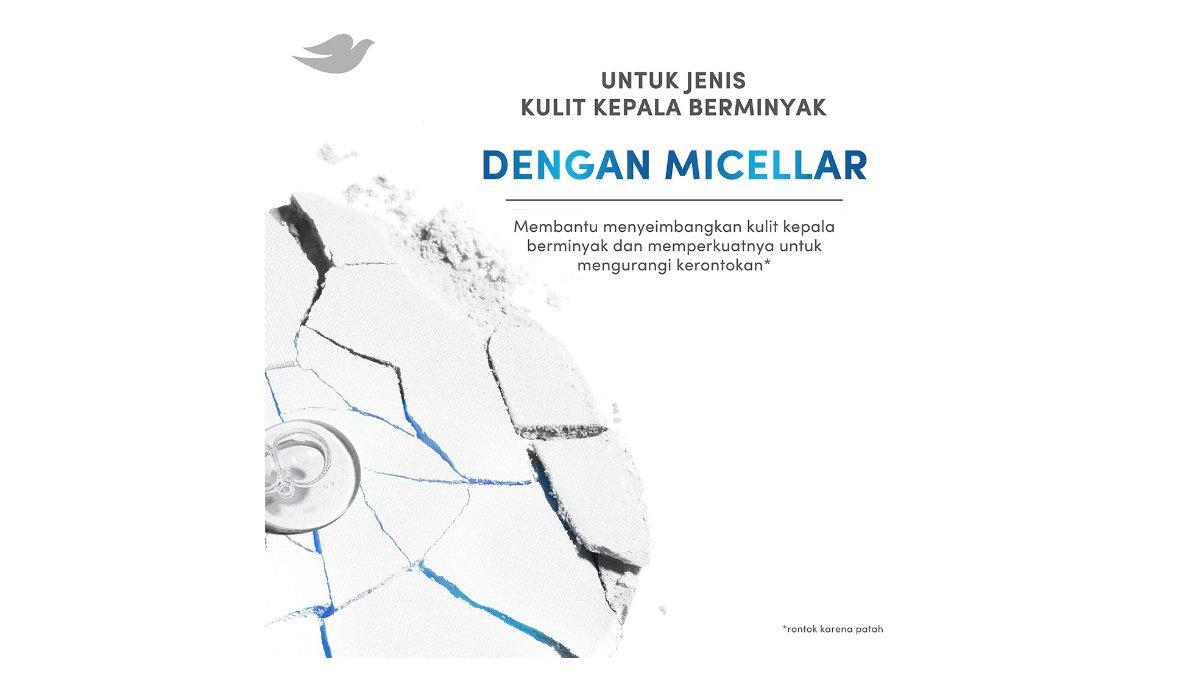 Ilustrasi kandungan utama Dove Micellar Hairfall Control Tonic Spray
