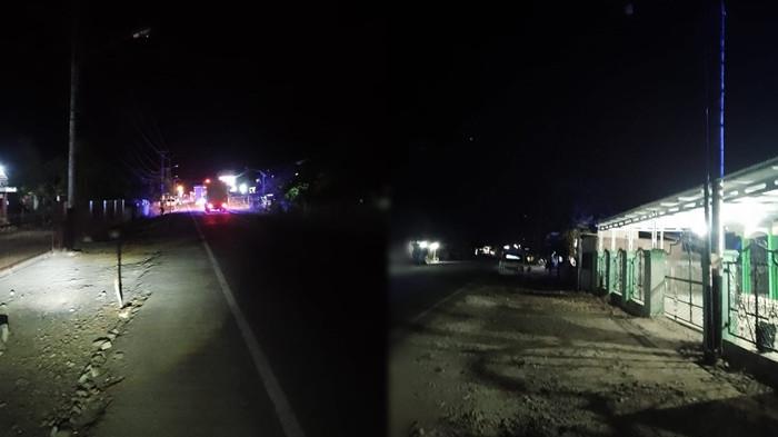 PUBLIC SERVICE - Masyarakat Kecamatan Bintauna, Kabupaten Bolaang Mongondow Utara (Boltara) mengeluhkan kondisi Penerangan Jalan Umum (PJU) yang tidak berfungsi. Hal ini membuat kondisi penerangan di sepanjang ruas Jalan Trans Sulawesi Desa Bunia, menjadi gelap saat malam hari.