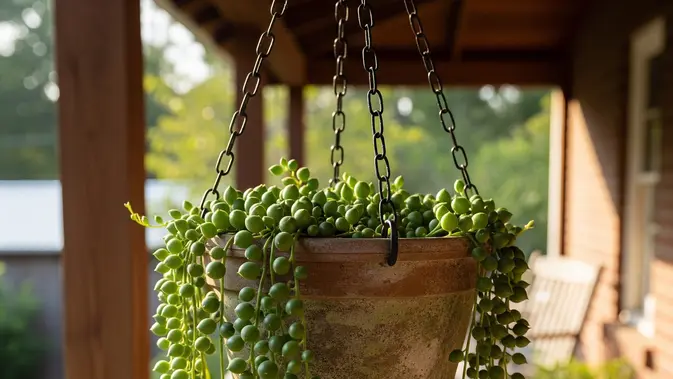 String of Pearls (Senecio rowleyanus) (AI Generated)