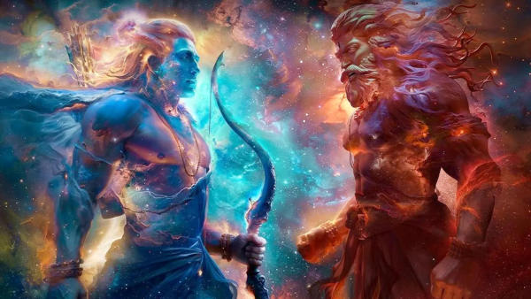 Ranbir Kapoor as Rama and Yash as Ravana in Ramayana poster