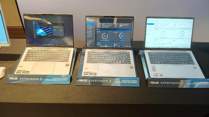 Laptop bisnis ASUS ExpertBook P5 G2 ditampilkan