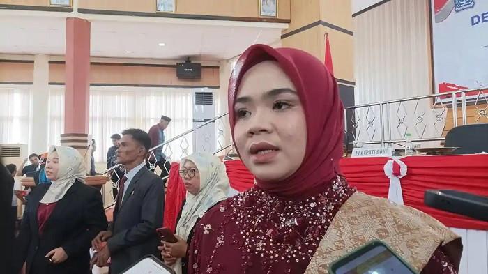 Ketua DPRD Bone Andi Tenri Walinonong saat ditemui beberapa waktu lalu. Diduga aniaya Staf, Ketua DPRD Bone Andi Tenri Walinonong dilaporkan ke Polisi.