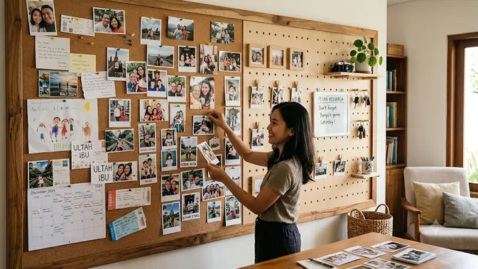 Ide Dinding Galeri Foto Keluarga/AI Generated