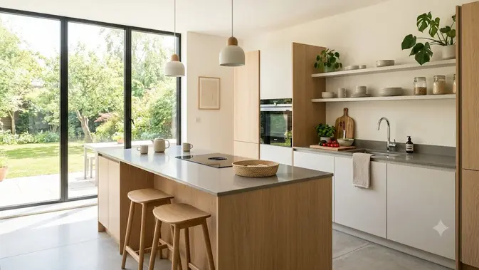 Desain Dapur Minimalis Hemat Energi/AI Generated