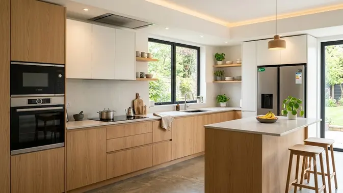 Desain Dapur Minimalis Hemat Energi/AI Generated