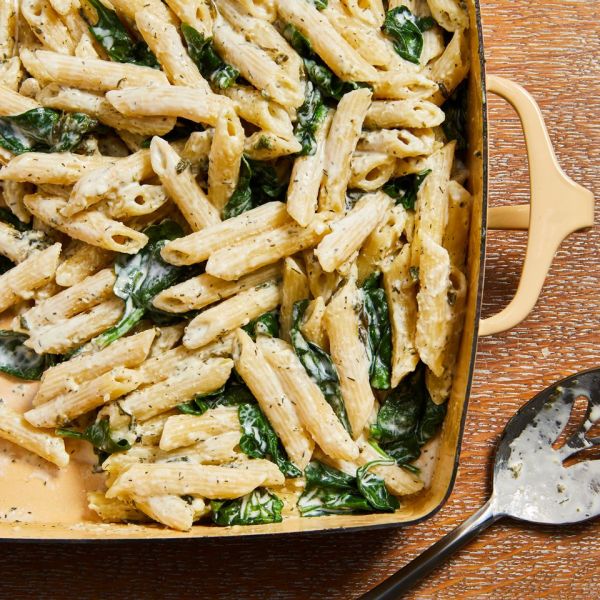 Baked Spinach and Feta Pasta Credit: Jason Donnelly