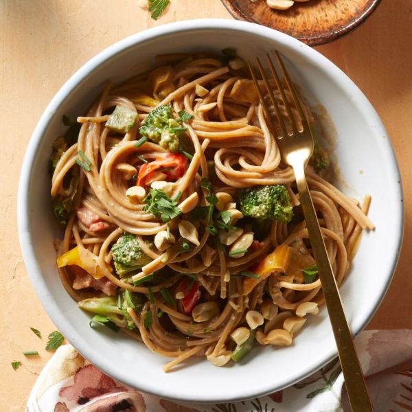 Pantry Peanut Noodles Credit: Jacob Fox
